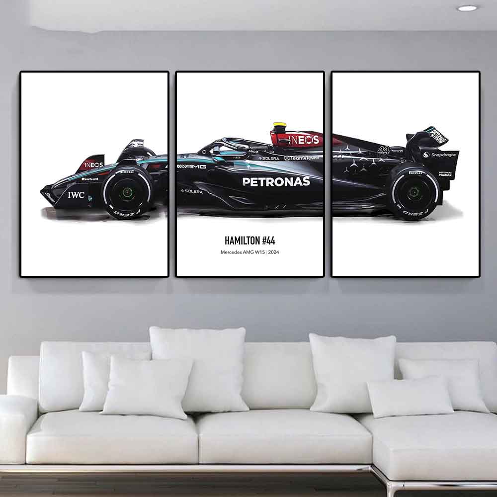 Lighting Mcqueen Wall Decor - Famous Racing World Champion Hamilton Poster
