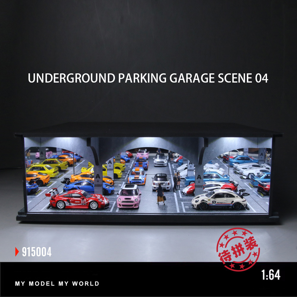 1:64 Scale Underground Garage  - Garage Lighting Decor ulasan dan harga