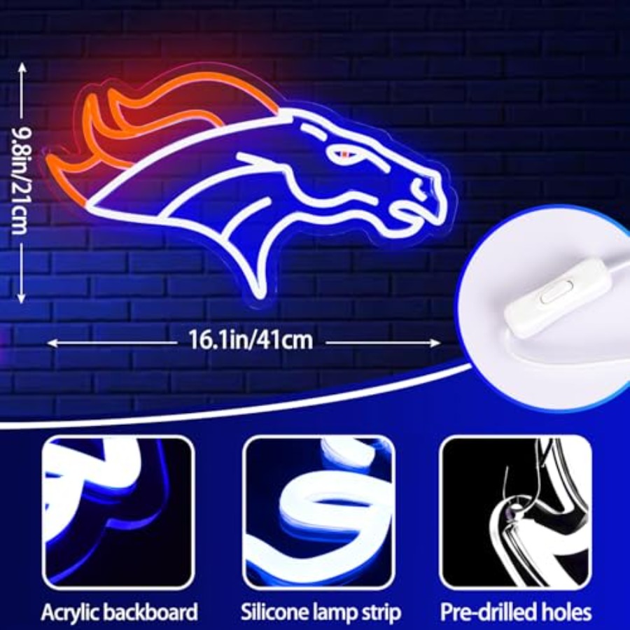 Football Neon Sign for Wall De - Garage Lighting Decor ulasan dan harga