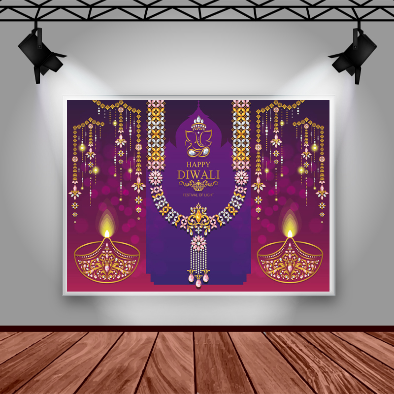 Happy Diwali Photography Backd - Lighting Decor For Diwali ulasan dan harga