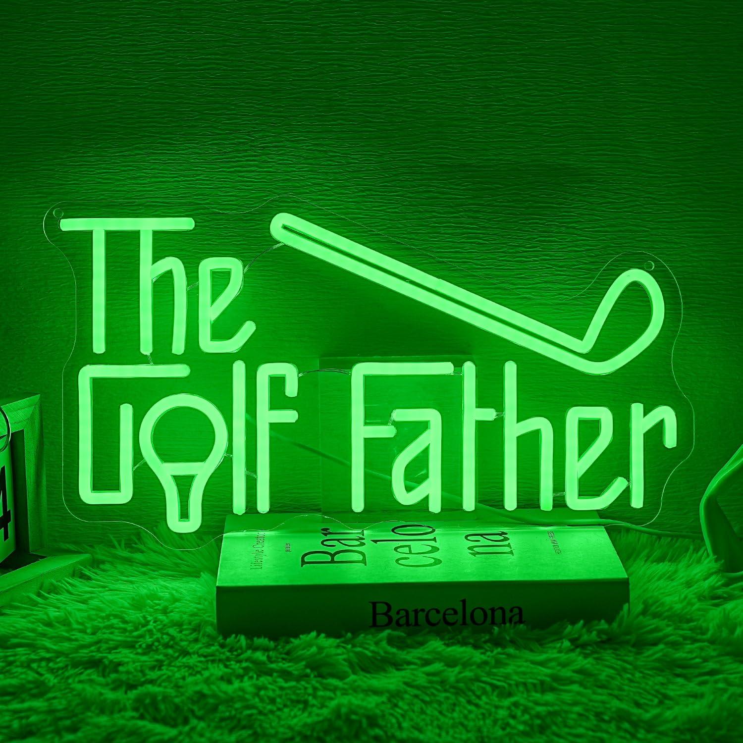 The Golf Father Neon Sign USB  - Garage Lighting Decor ulasan dan harga