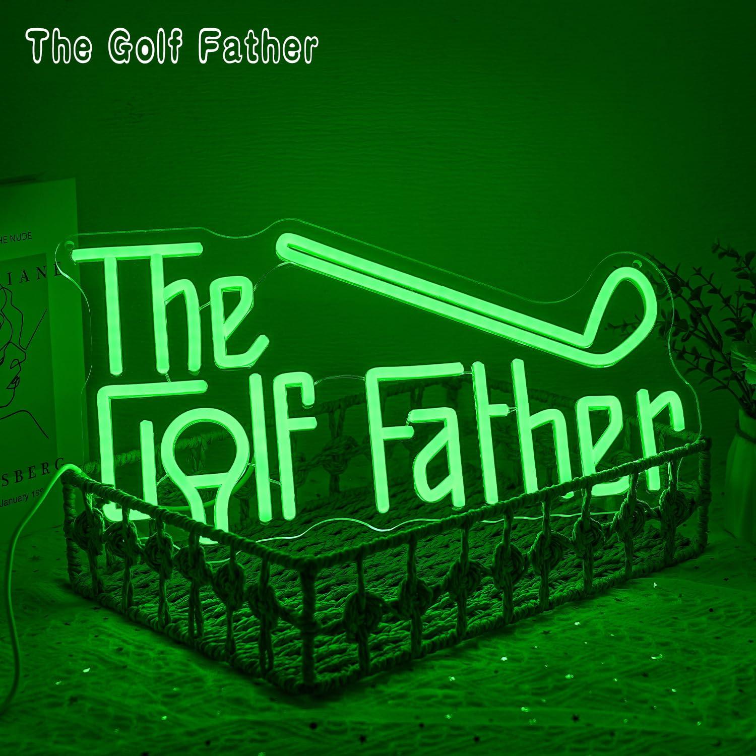 The Golf Father Neon Sign USB  - Garage Lighting Decor ulasan dan harga