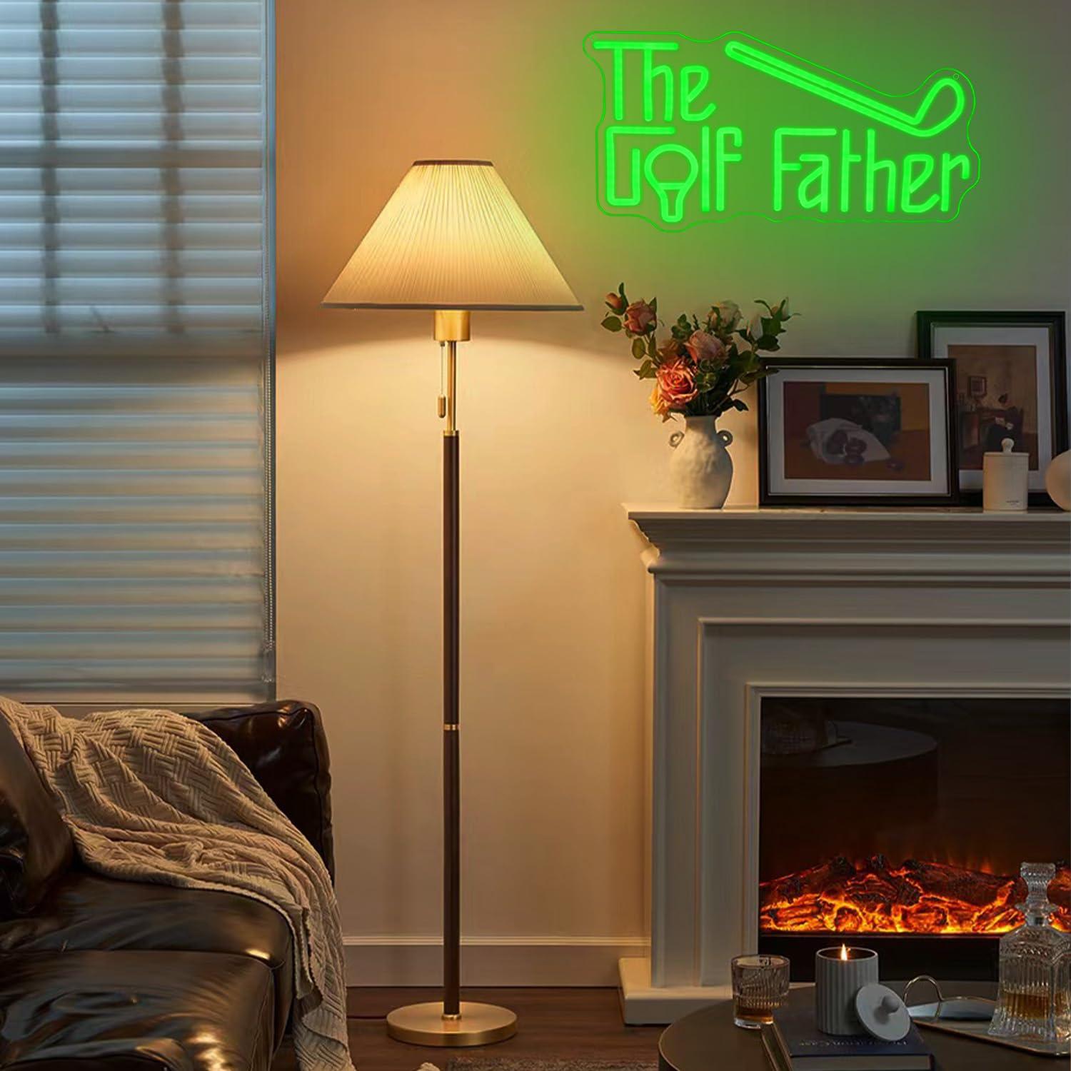 The Golf Father Neon Sign USB  - Garage Lighting Decor ulasan dan harga