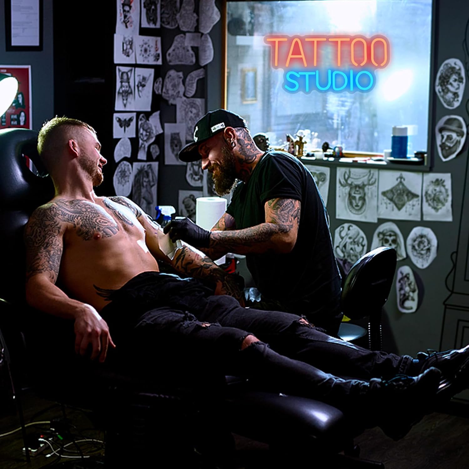 Dimmable Tattoo Studio Neon Si - Garage Lighting Decor ulasan dan harga