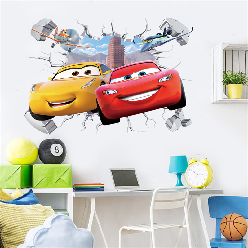 Disney Cartoon Cars Lighting M - Lighting Mcqueen Wall Decor ulasan dan harga
