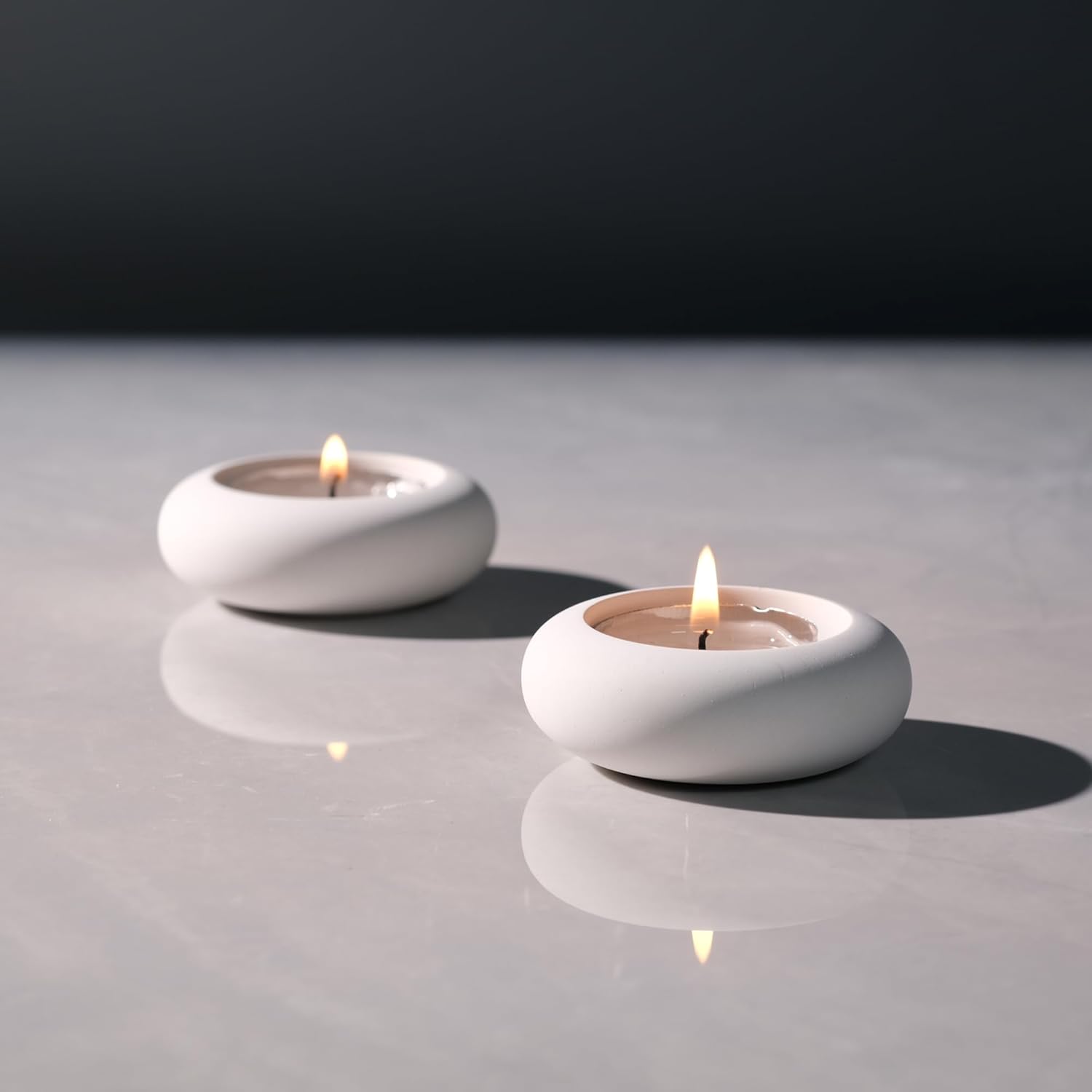 Handmade Pebble Tealight Candl - Candle Holder Set ulasan dan harga