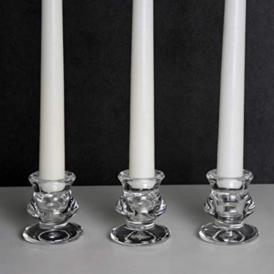 Clear Glass Candlestick Holder - Candle Holder Set ulasan dan harga