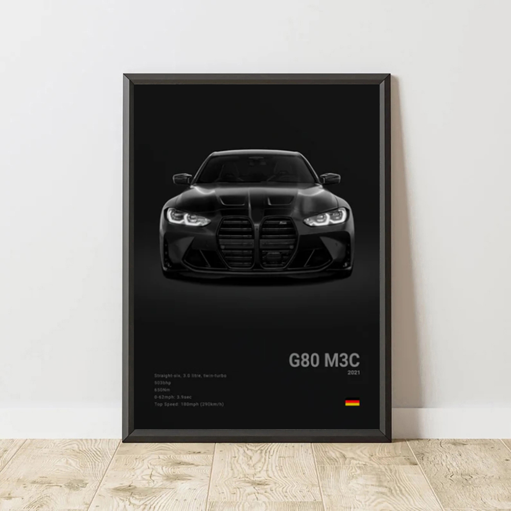 2-A1 Famous Cars G80 M3C Canva - Lighting Mcqueen Wall Decor ulasan dan harga