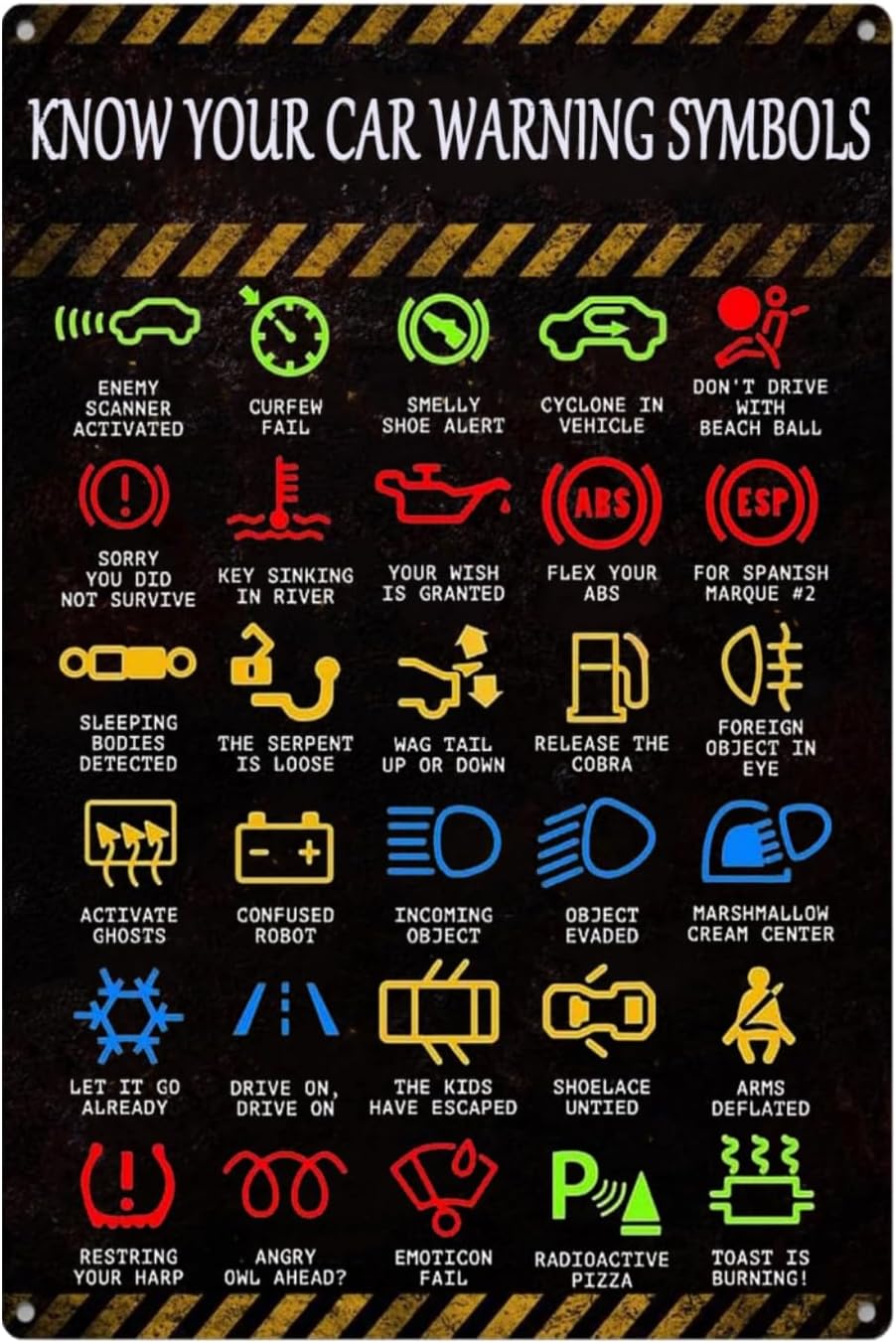 Funny Metal Tin Sign Know Your - Garage Lighting Decor ulasan dan harga