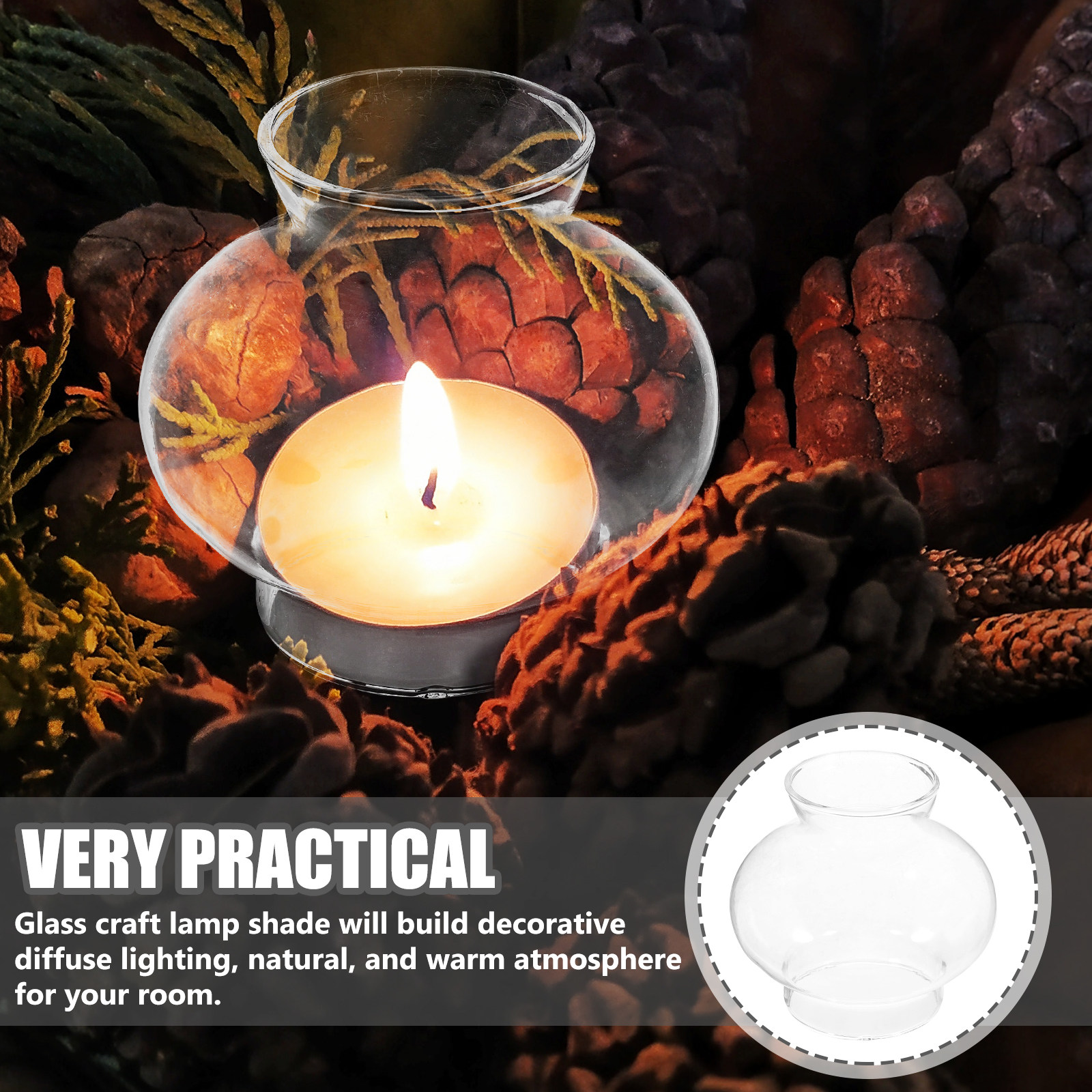 Retro Clear Glass Lampshade fo - Lighting Decor Living Room ulasan dan harga