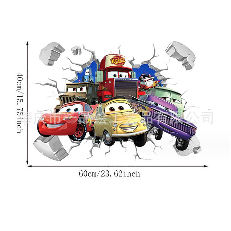 3D Cartoon Car Lighting McQuee - Lighting Mcqueen Wall Decor ulasan dan harga