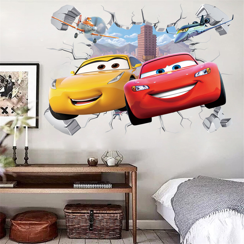 3D Cartoon Car Lighting McQuee - Lighting Mcqueen Wall Decor ulasan dan harga