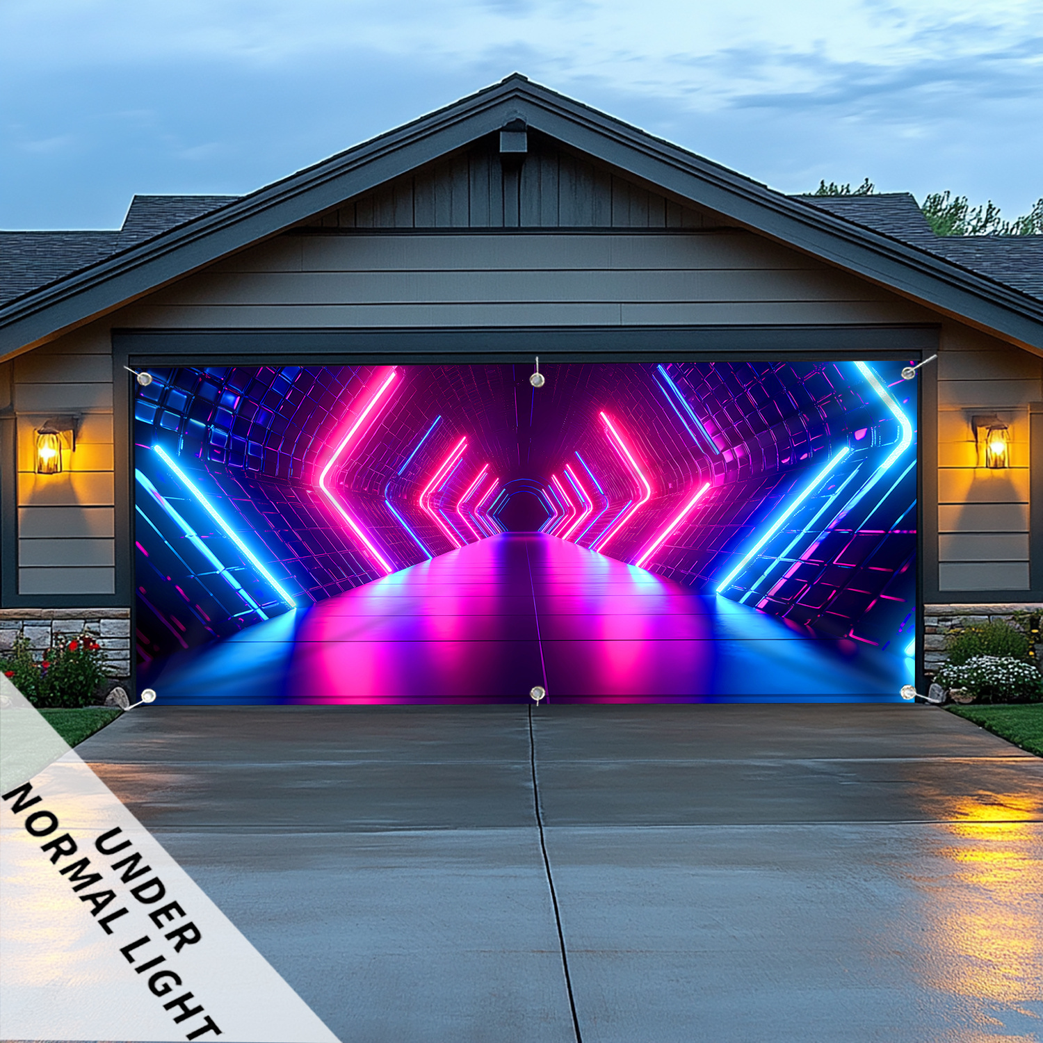 1 PC Creative Future Time Tunn - Garage Lighting Decor ulasan dan harga