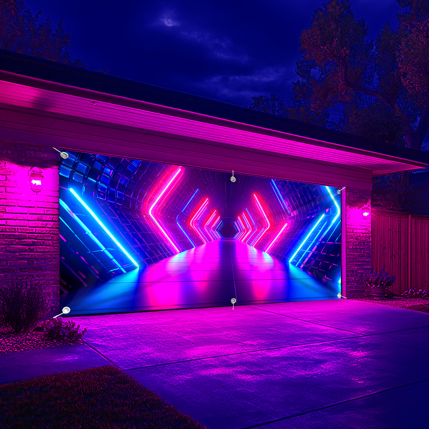 1 PC Creative Future Time Tunn - Garage Lighting Decor ulasan dan harga