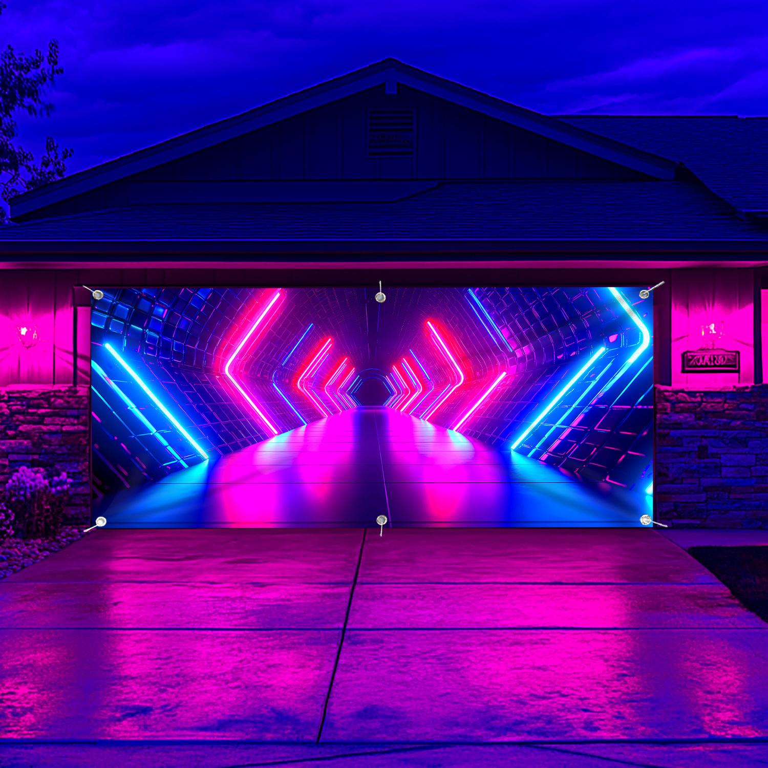 1 PC Creative Future Time Tunn - Garage Lighting Decor ulasan dan harga