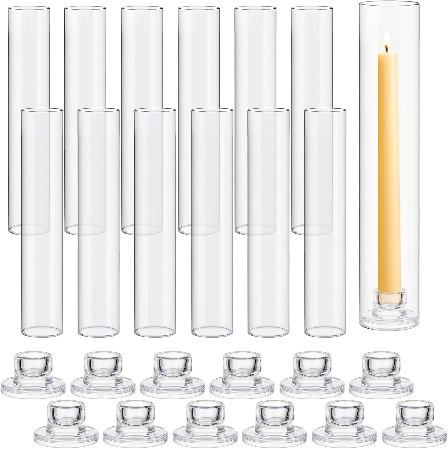 12 Set Glass Candle Holders fo - Candle Holder Set ulasan dan harga