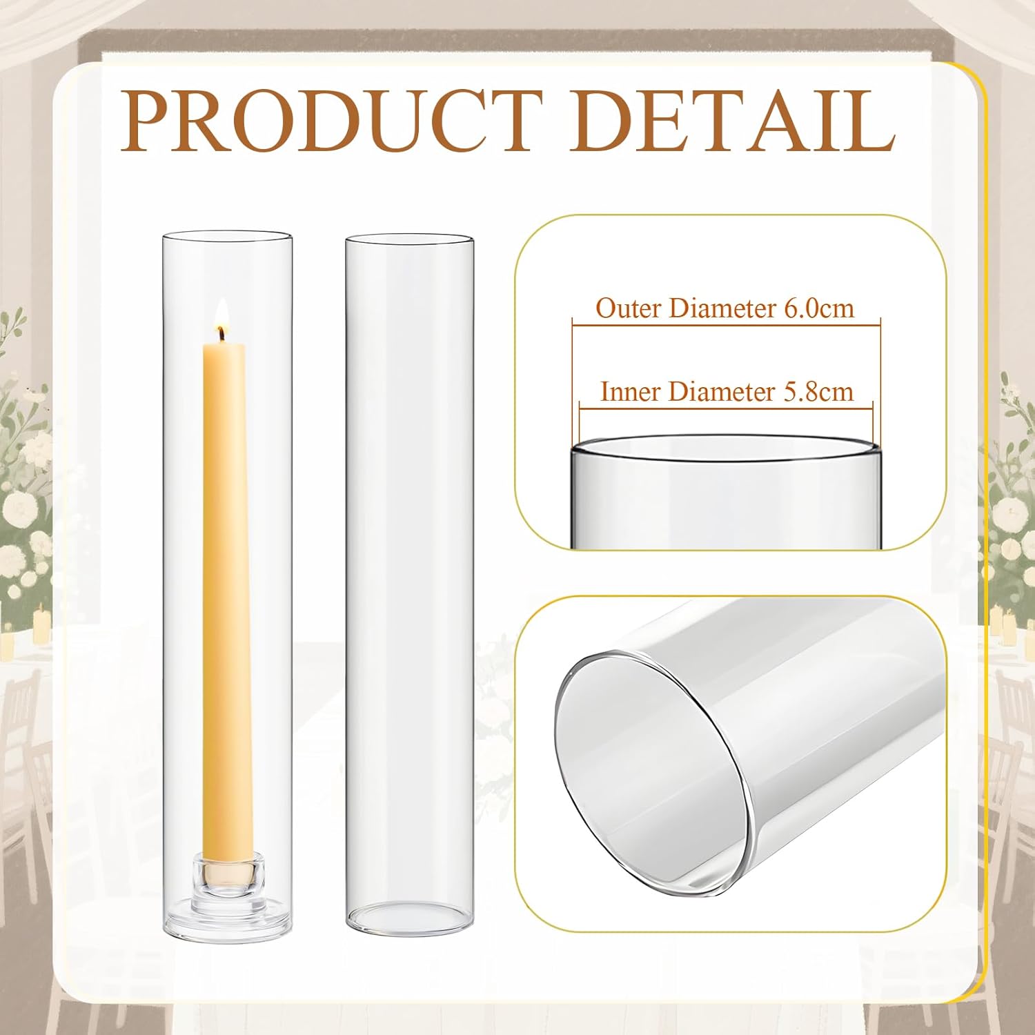 12 Set Glass Candle Holders fo - Candle Holder Set ulasan dan harga