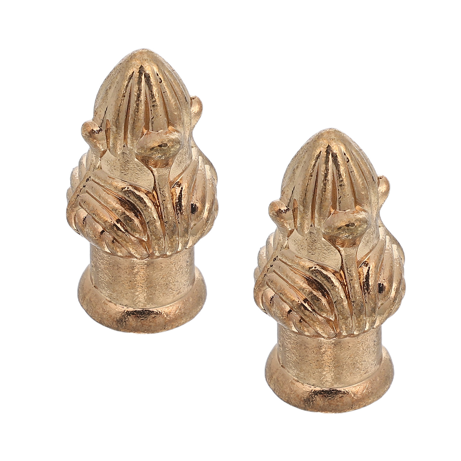 2pcs Lamp Finial Cap Knob For  - Lighting Metal Wall Decor ulasan dan harga