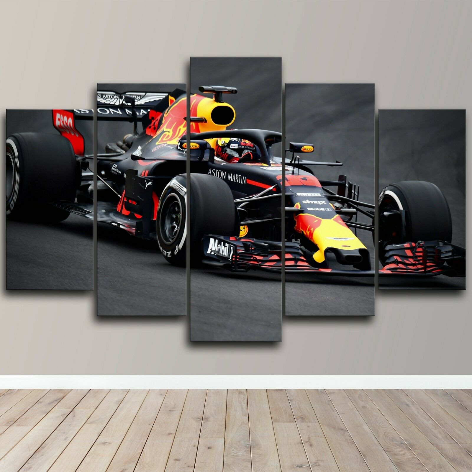 5 Pieces Wall Art Canvas Racin - Lighting Mcqueen Wall Decor ulasan dan harga