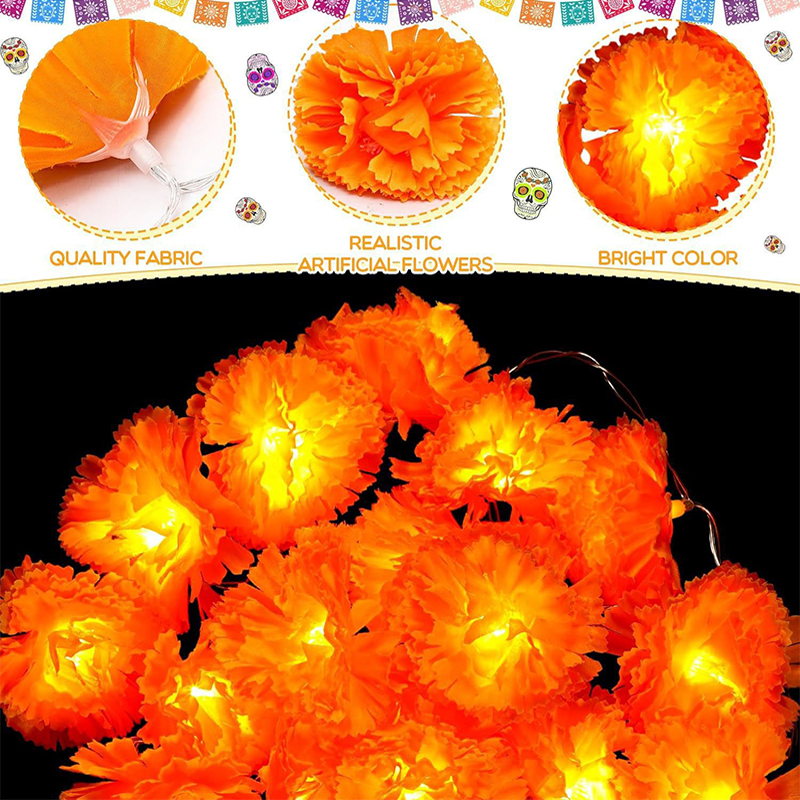 3M Mexican Marigold Artificial - Lighting Decor For Diwali ulasan dan harga