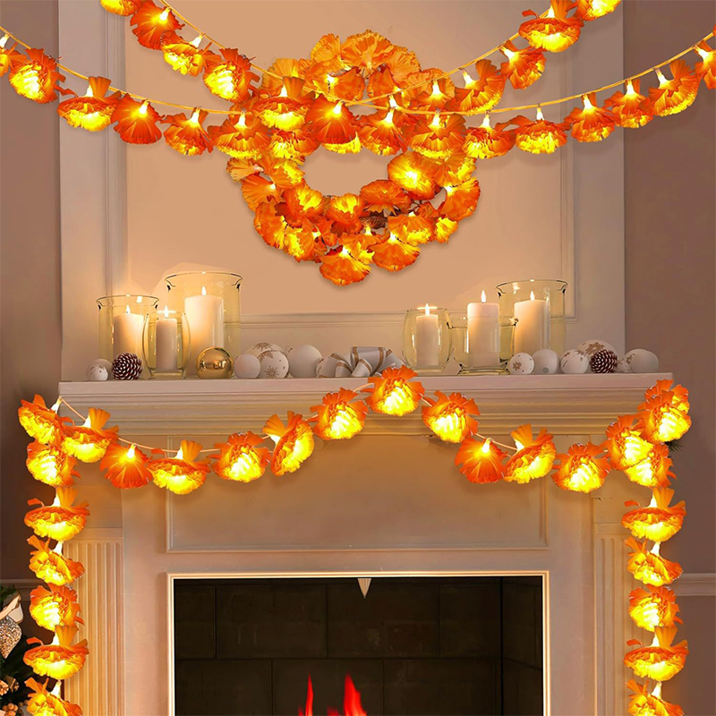 3M Mexican Marigold Artificial - Lighting Decor For Diwali ulasan dan harga