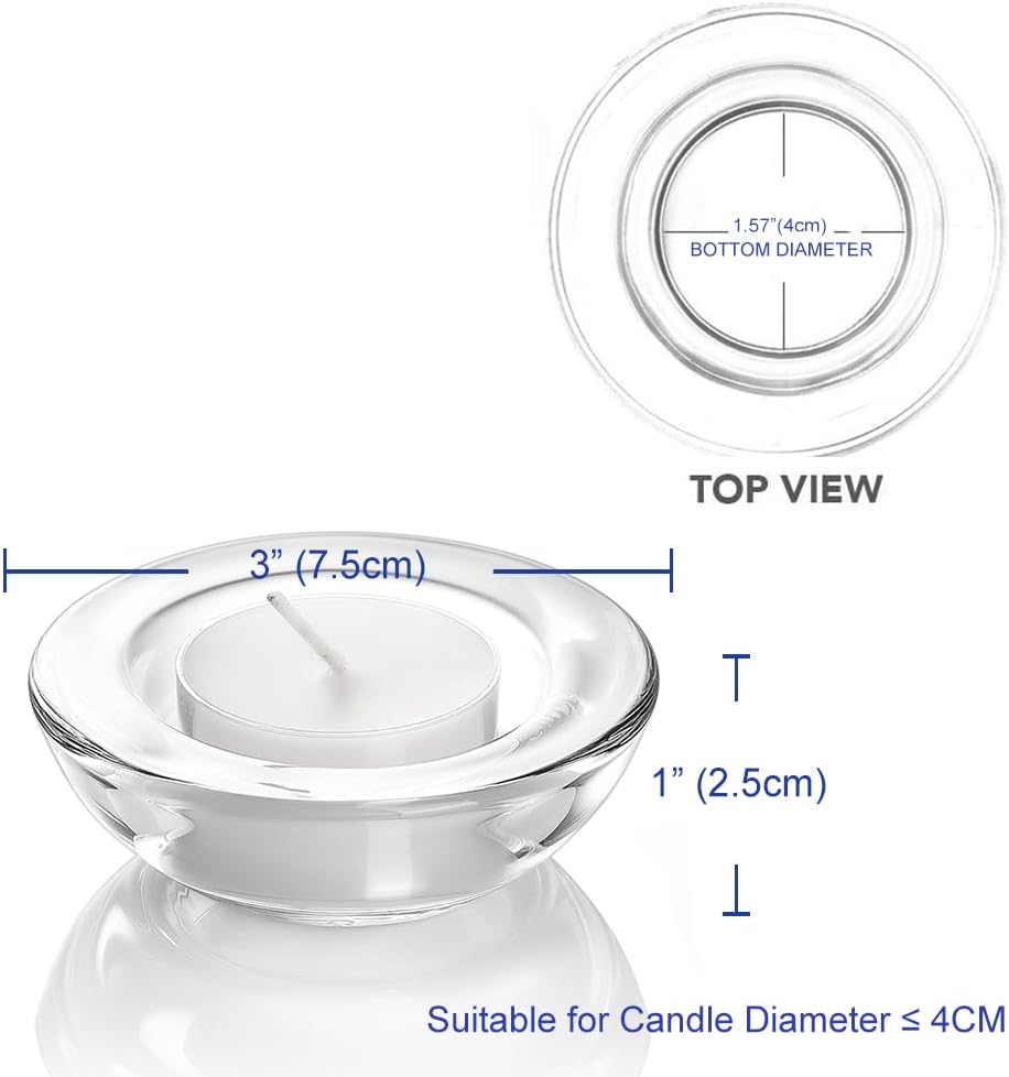 Set of 24 Clear Tealight Candl - Candle Holder Set ulasan dan harga