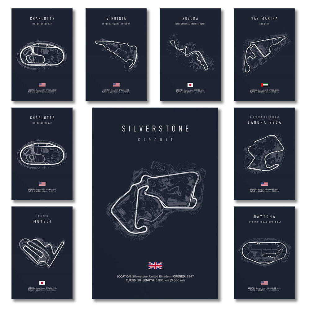 F1 Internationa Track Circuit  - Lighting Mcqueen Wall Decor ulasan dan harga