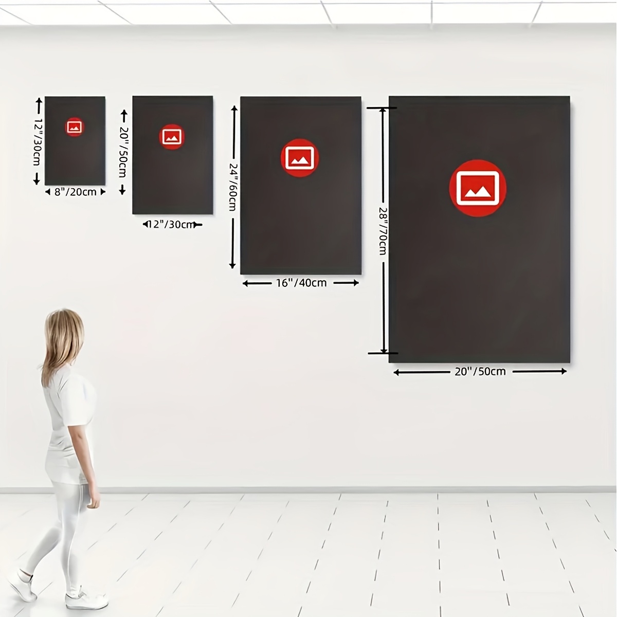 3 modern art classic black spo - Lighting Mcqueen Wall Decor ulasan dan harga