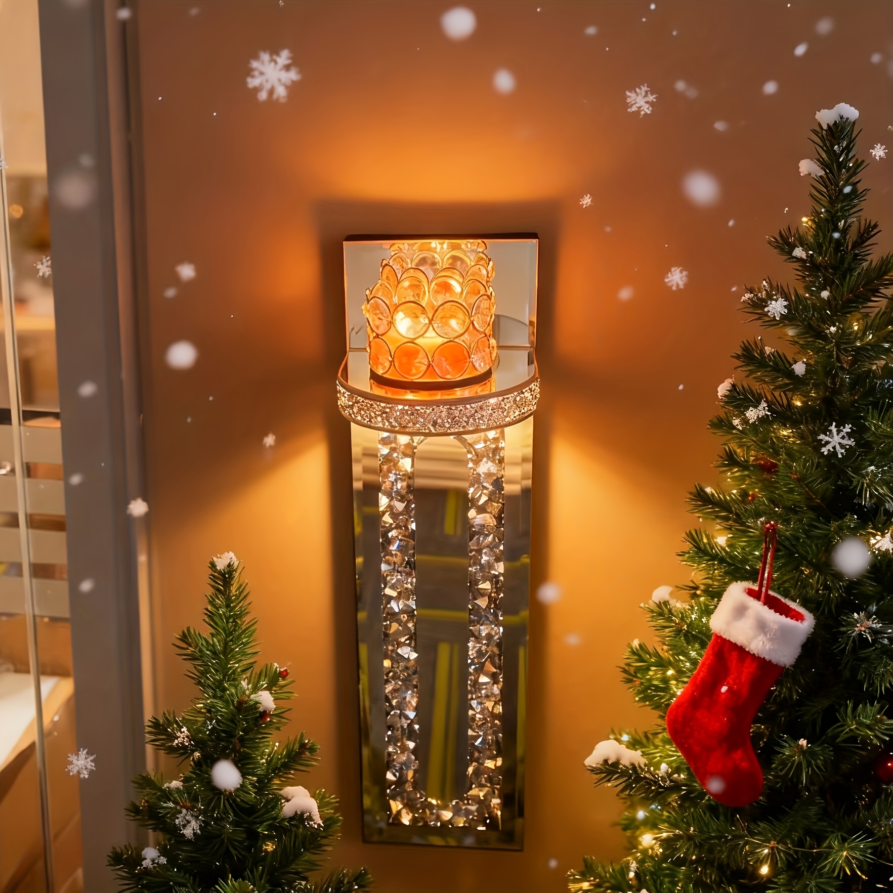 2-Piece Elegant Golden Wall Ca - Candle Holder Set ulasan dan harga