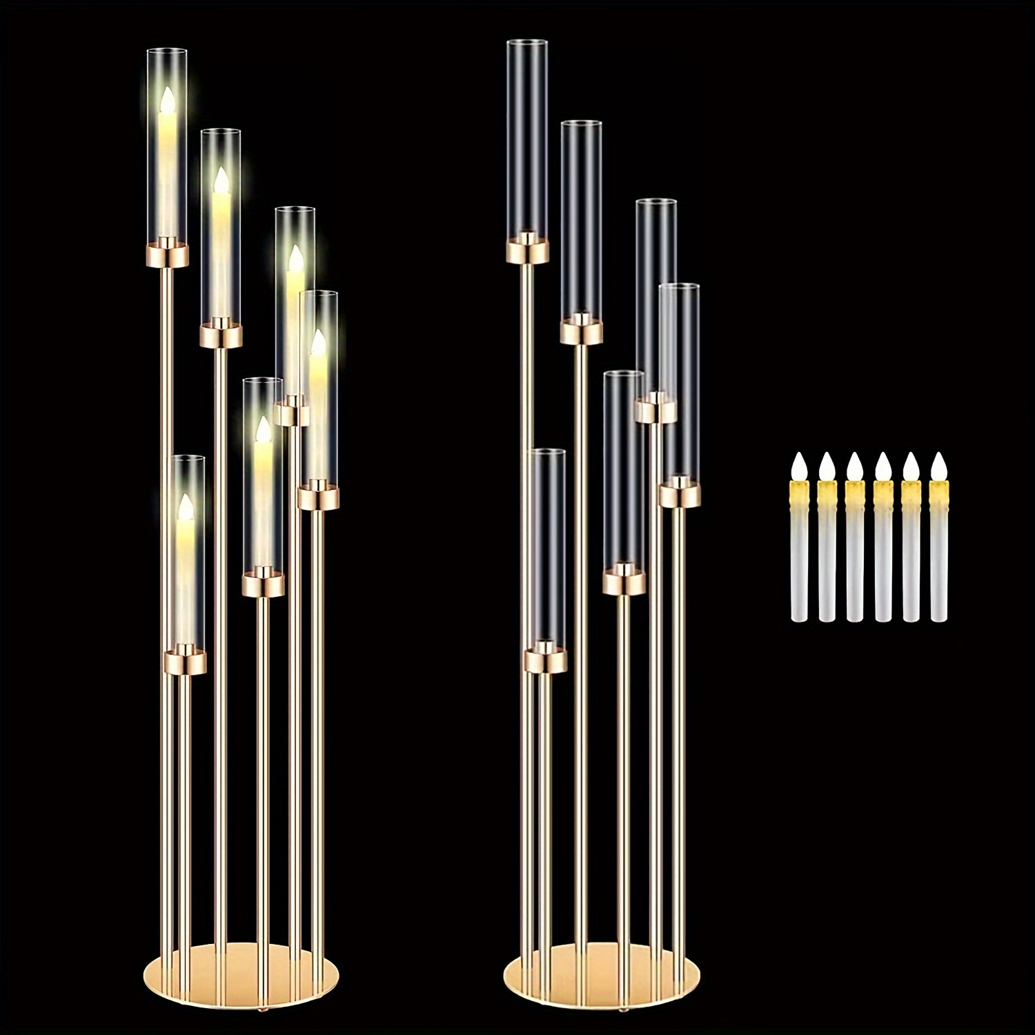 2 Sets Floor Candelabra 6 Arms - Candle Holder Set ulasan dan harga