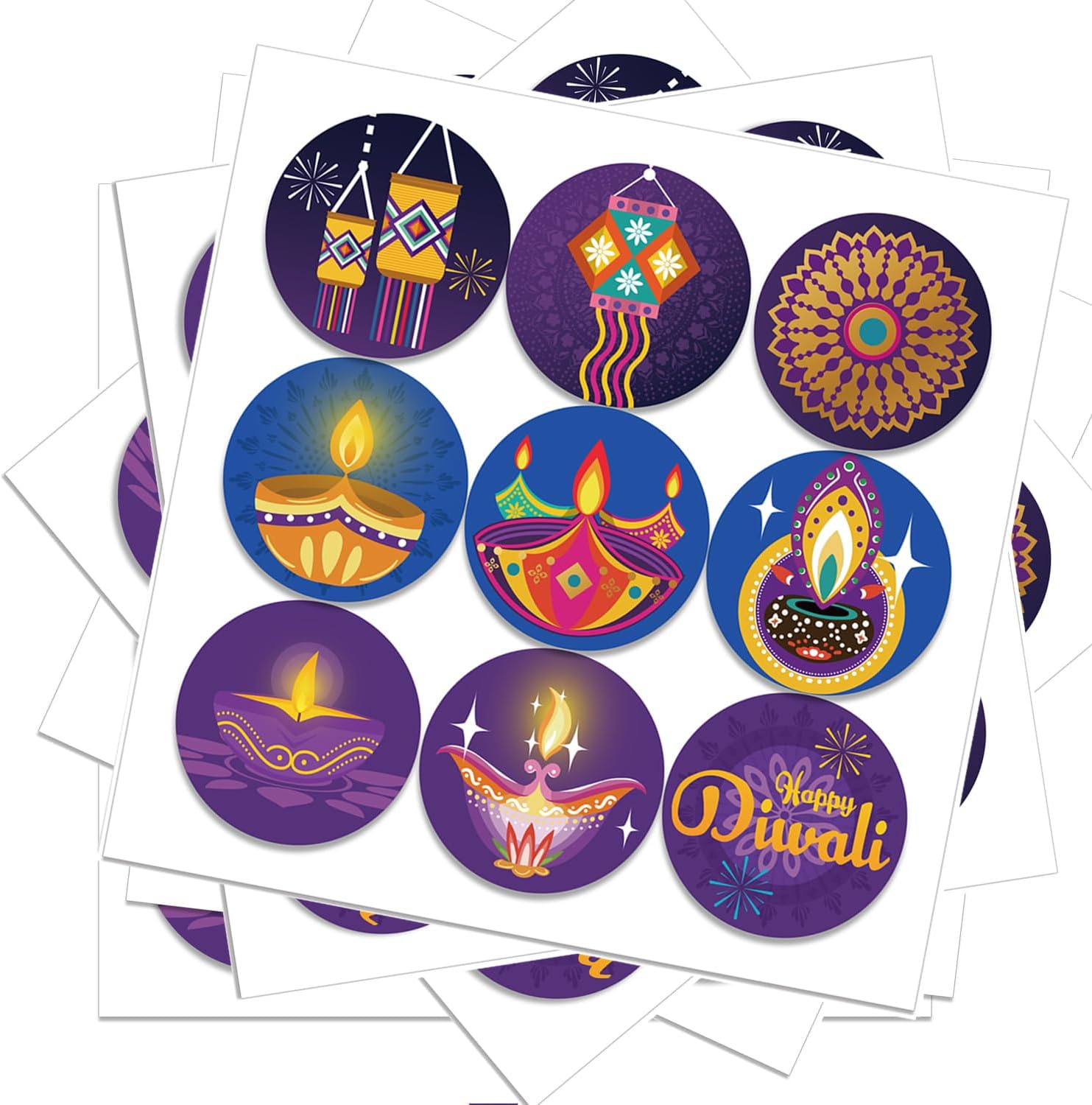 Happy Diwali stickers Indian F - Lighting Decor For Diwali ulasan dan harga