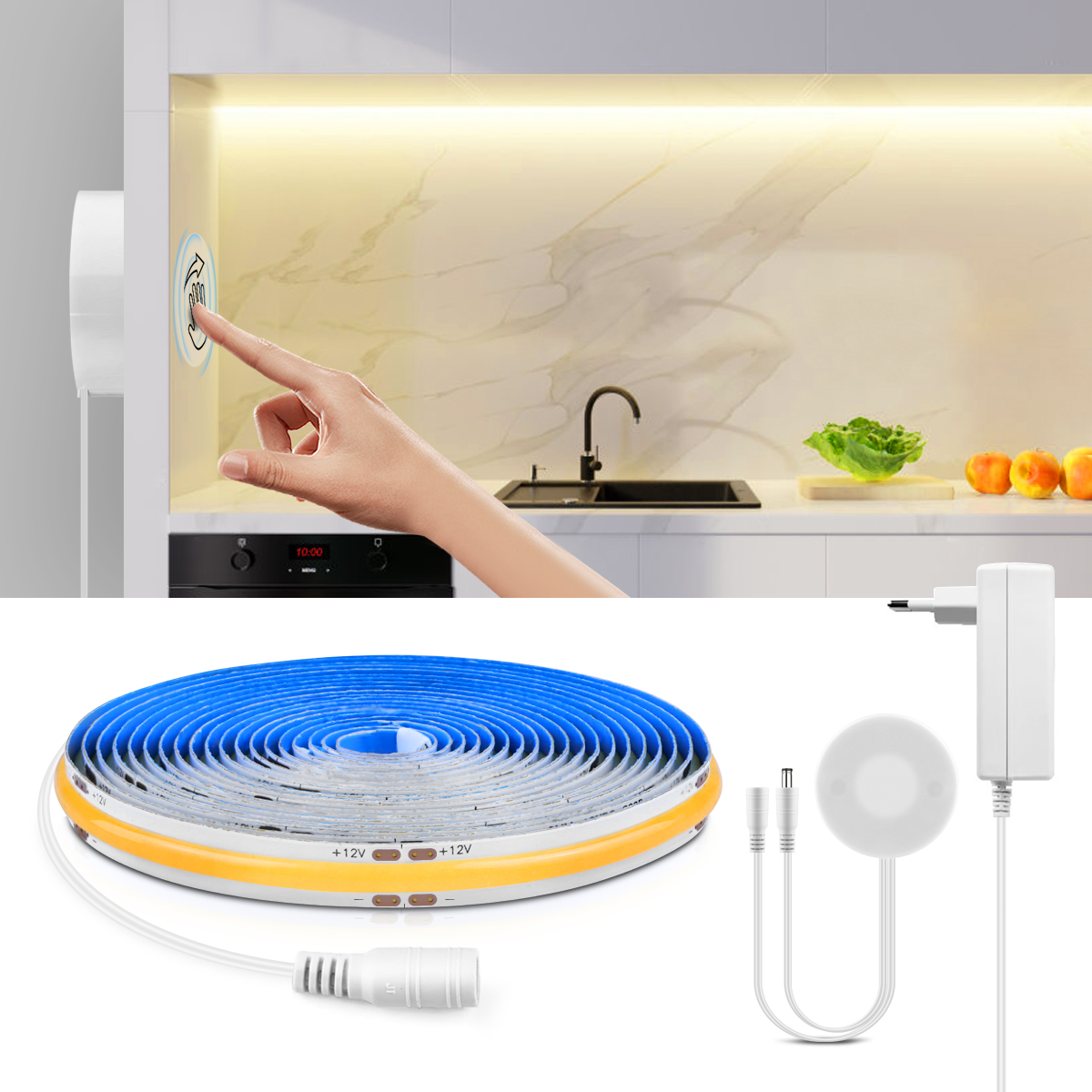 DC12V COB LED Light Strip With - Lighting Bolt Decor ulasan dan harga