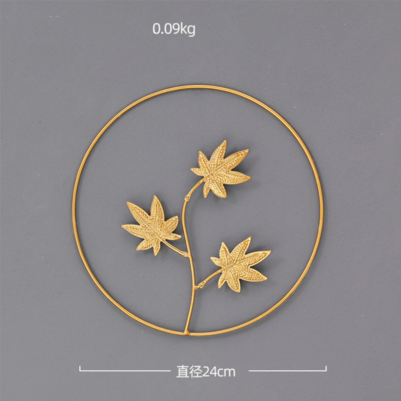 Nordic Ginkgo Leaf Wall Decor  - Lighting Metal Wall Decor ulasan dan harga