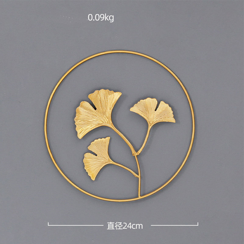 Nordic Ginkgo Leaf Wall Decor  - Lighting Metal Wall Decor ulasan dan harga