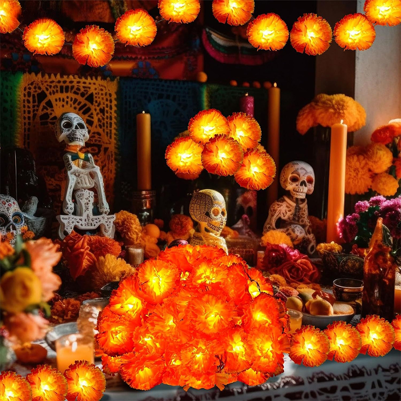 Mexican Marigold Artificial Fl - Lighting Decor For Diwali ulasan dan harga