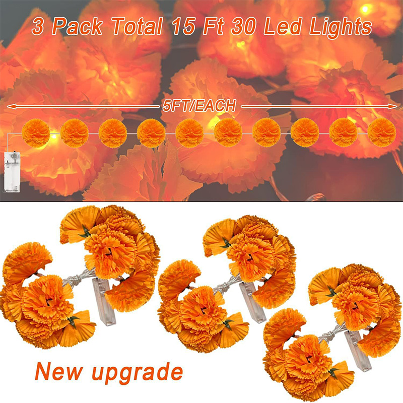 Mexican Marigold Artificial Fl - Lighting Decor For Diwali ulasan dan harga