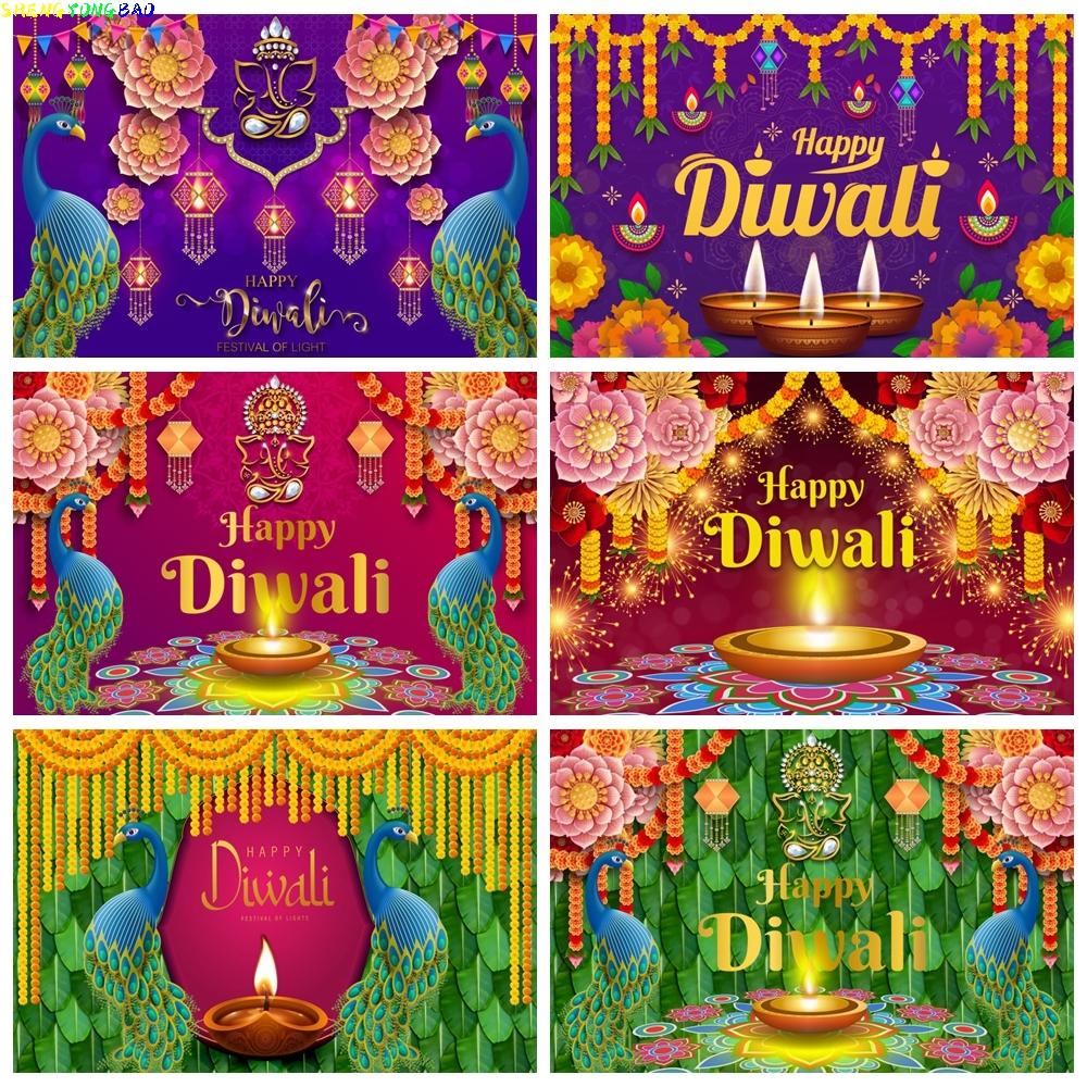 Happy Diwali Backdrop India Fe - Lighting Decor For Diwali ulasan dan harga