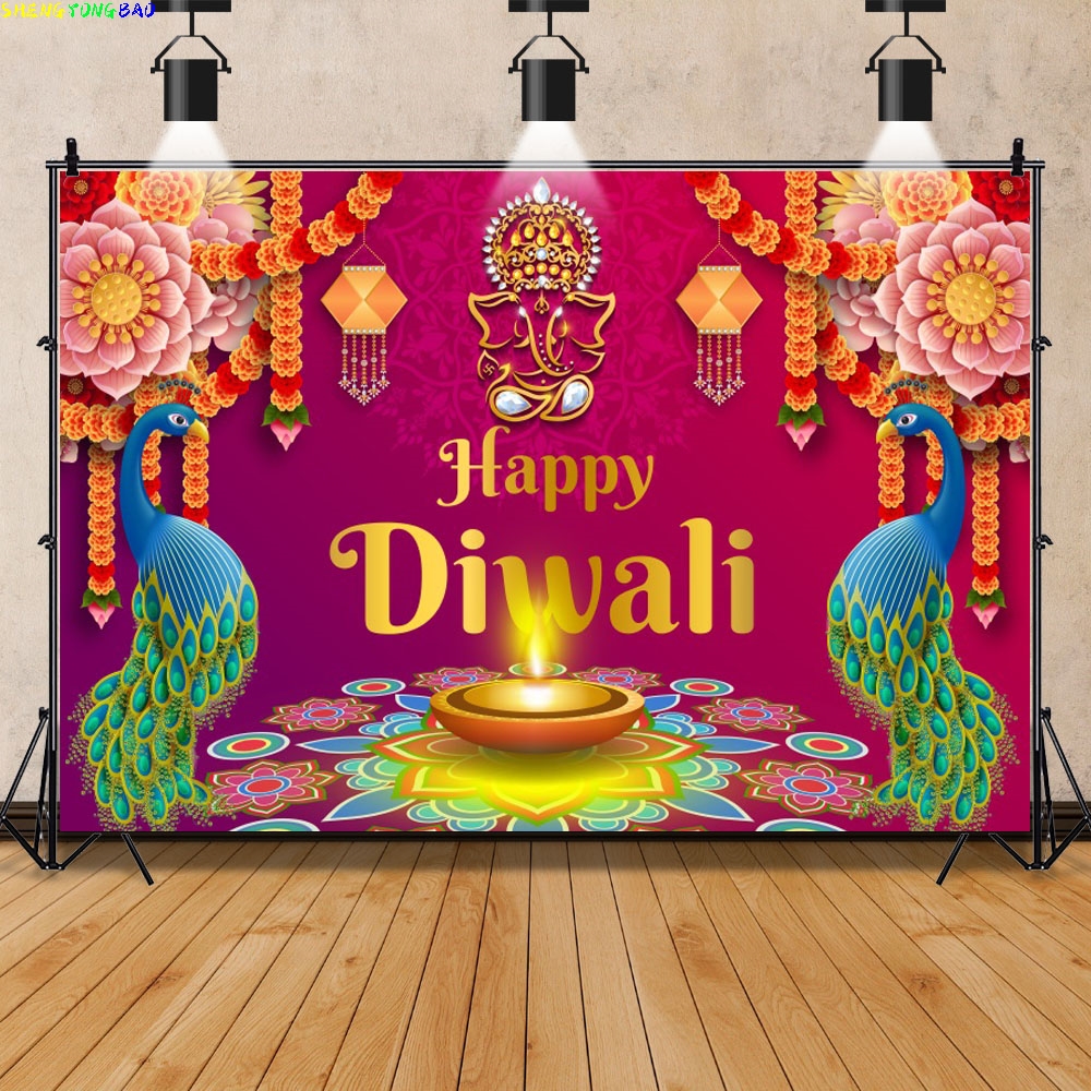 Happy Diwali Backdrop India Fe - Lighting Decor For Diwali ulasan dan harga