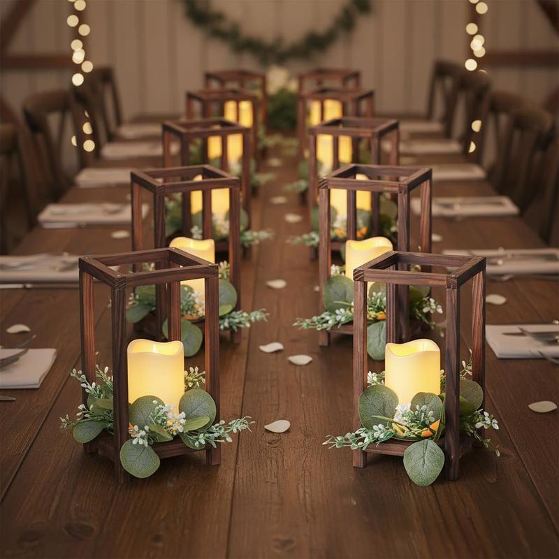 12 Set/36 Pcs Wooden Wedding L - Candle Holder Set ulasan dan harga