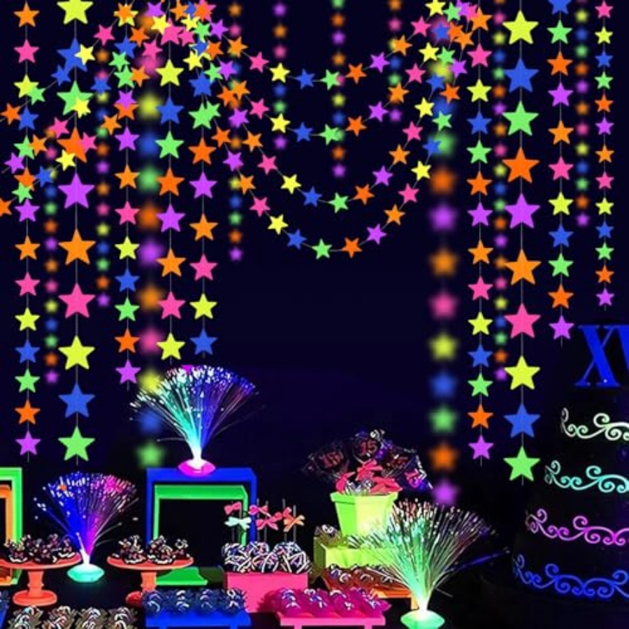120feet UV Neon Star Hanging P - Decor Lighting & Decor Fires Photos ulasan dan harga