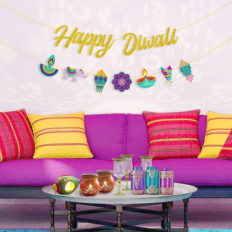 Diwali Party Decorations Happy - Lighting Decor For Diwali ulasan dan harga