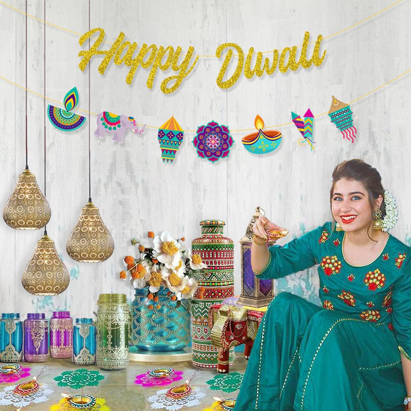 Diwali Party Decorations Happy - Lighting Decor For Diwali ulasan dan harga