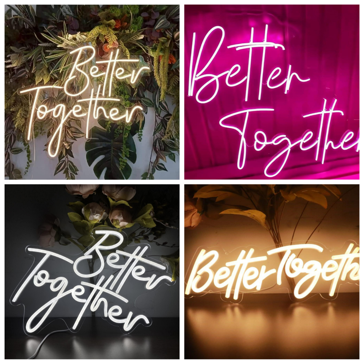 Better Together Neon Sign USB  - Lighting Decor Living Room ulasan dan harga