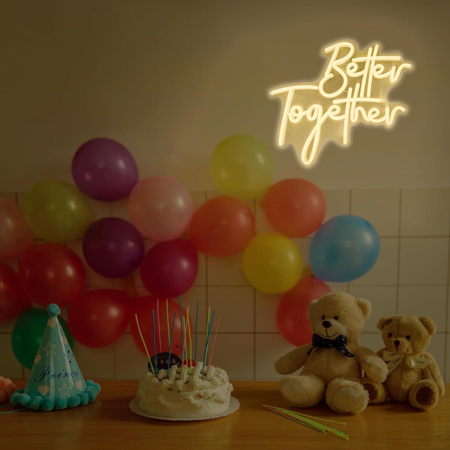 Better Together Neon Sign USB  - Lighting Decor Living Room ulasan dan harga