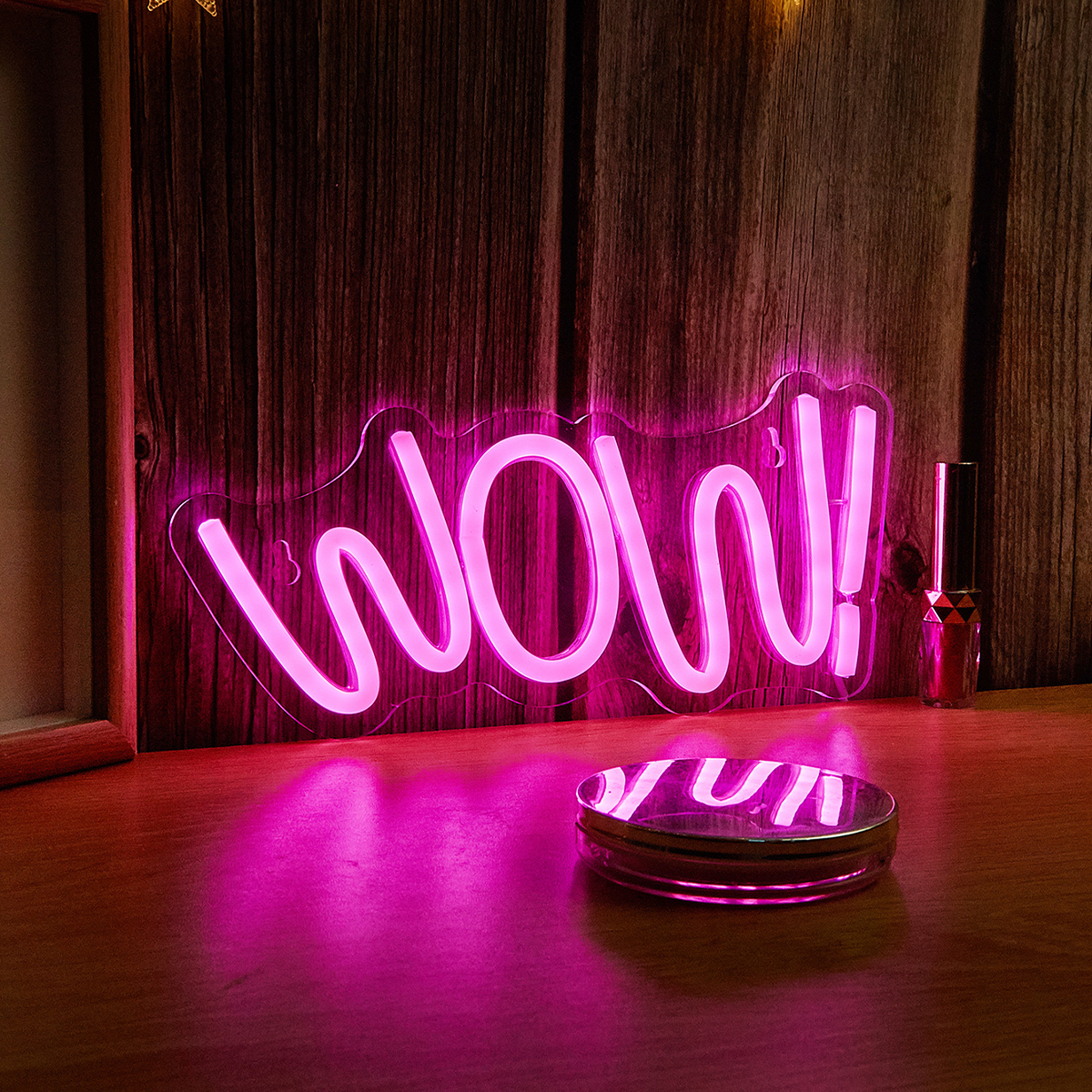 Chi-buy LED Neon WOW USB Power - Lighting Decor Wow ulasan dan harga