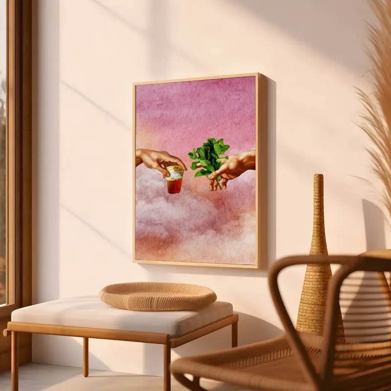 Retro Fashion Poster Prints, M - Lighting Mcqueen Wall Decor ulasan dan harga