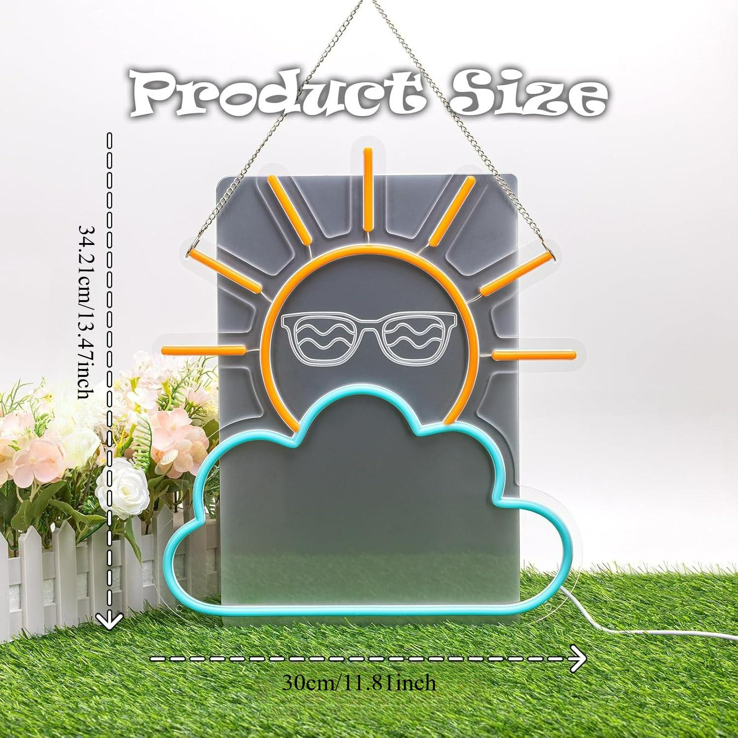 Sunrise Sunset Neon Sign USB P - Lighting Decor Living Room ulasan dan harga
