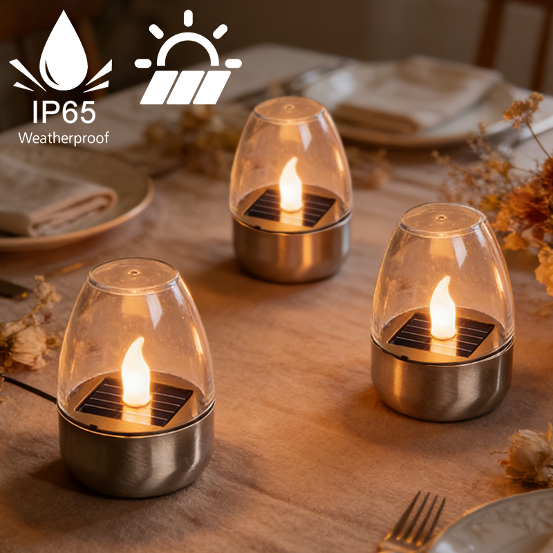 LED Solar Candles Light Flamel - Lighting Decor Living Room ulasan dan harga
