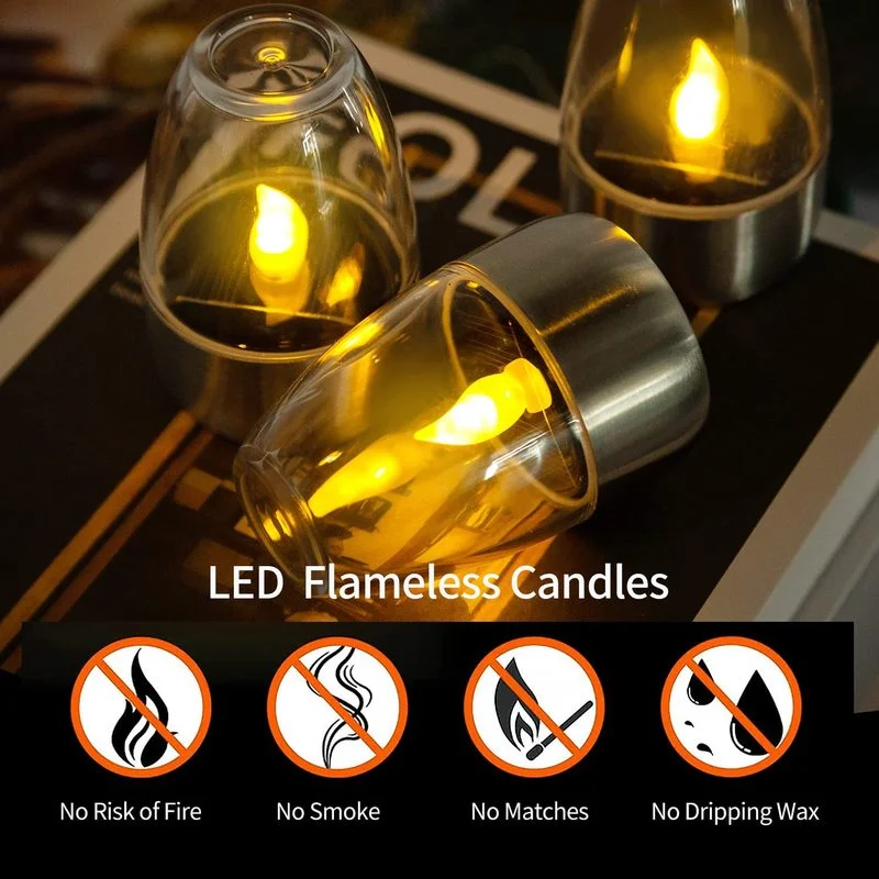 LED Solar Candles Light Flamel - Lighting Decor Living Room ulasan dan harga