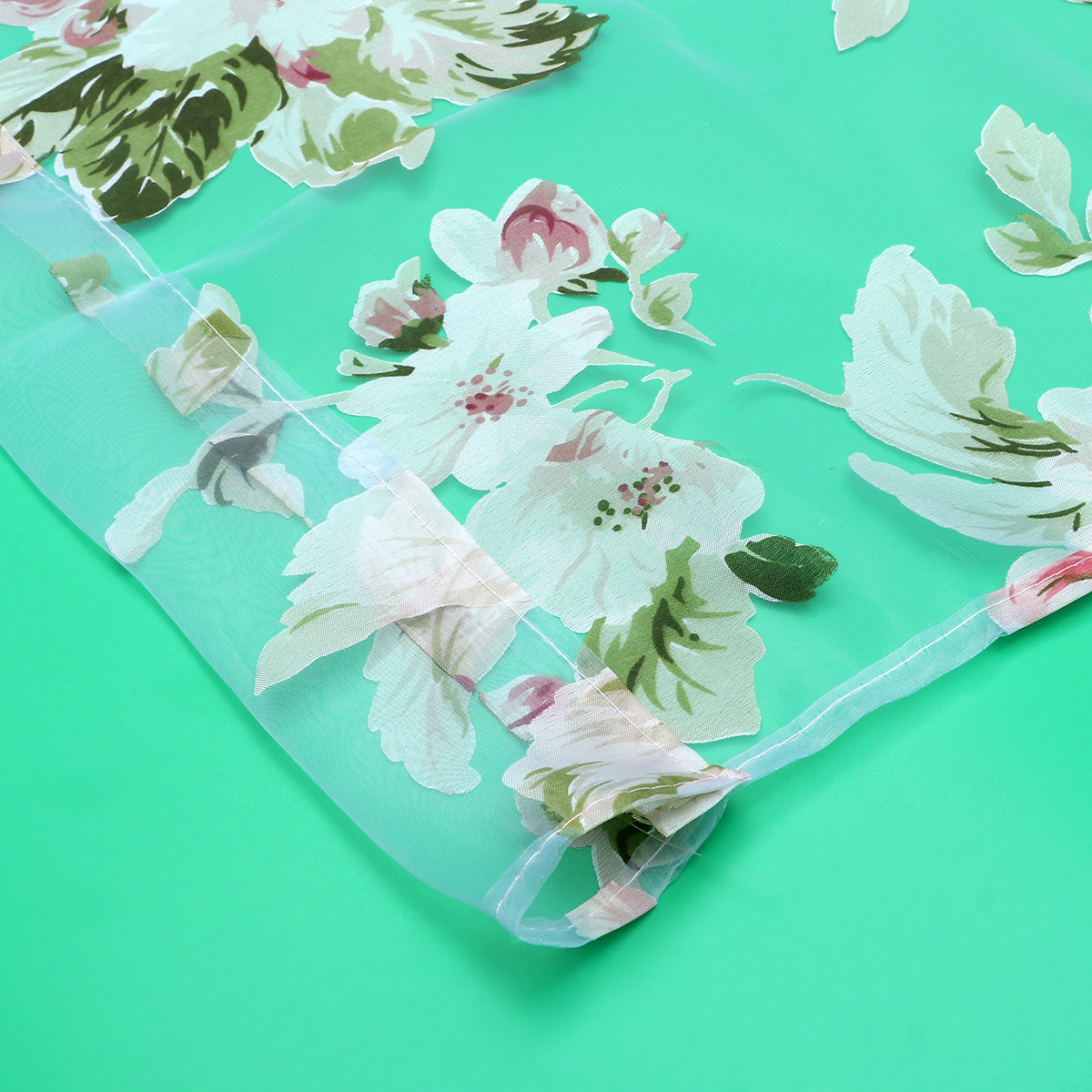 Orchid Flower Sheer Curtains P - Lighting Decor Living Room ulasan dan harga